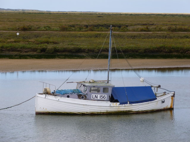 Fishing boat in Overy Creek near Burnham Overy Staithe