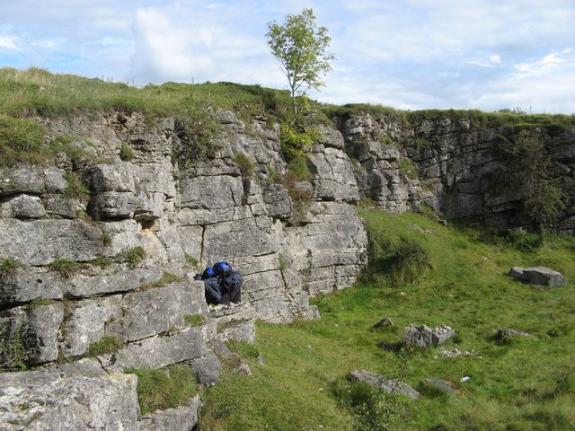 Abandoned limestone quarry