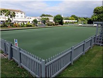 SZ3489 : Bowling green at Norton Grange by Steve Daniels