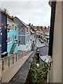 Looking towards Webber Street from the backdoor to Falmouth Art Gallery