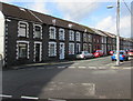 Long row of houses, Rhys Street, Trealaw