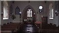 Interior of St Peter, Wilcote looking east