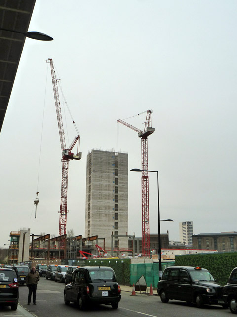 Building construction, St Pancras