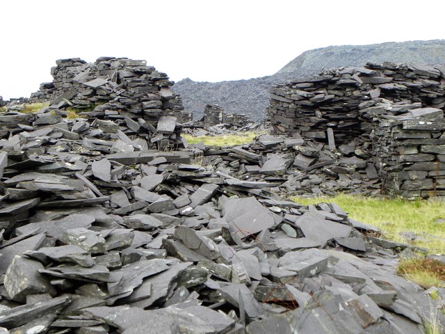 Slate piles, Braich quarry