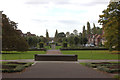 Welwyn Garden City. View towards the fountain