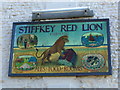 Sign on the Stiffkey Red Lion public house