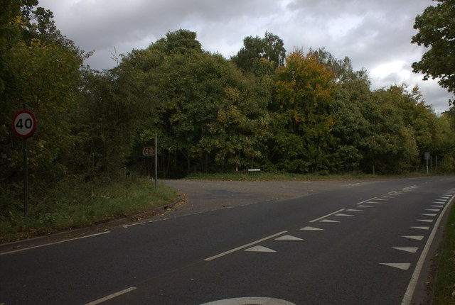 Junction of Codicote Road and Cory Wright Way