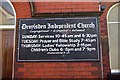 Droylsden Independent Church (2) - sign, 28 Ashton Hill Lane, Droylsden