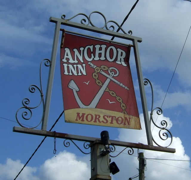 Sign for the Anchor Inn,  Morston
