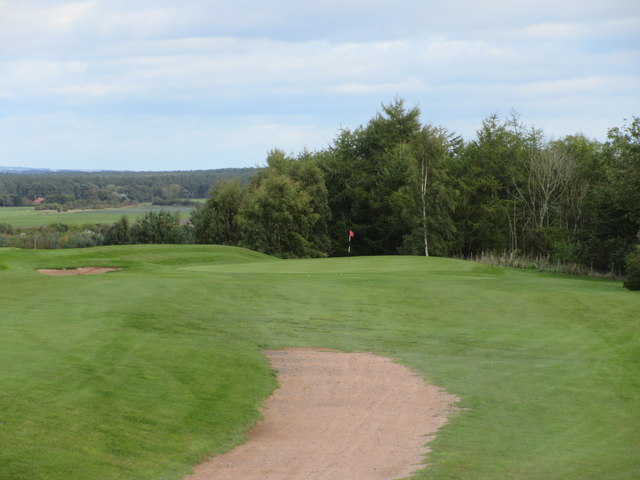Drumoig Golf Course, 14th hole, Hawthorn Tree