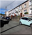 Houses on the north side of Brynhyfryd Street, Clydach Vale