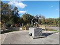 Sculpture in the Welsh National and Universal Mining Memorial Garden, Senghenydd