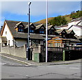 SS9793 : CCTV camera and telecoms cabinets on a Clydach Vale corner by Jaggery