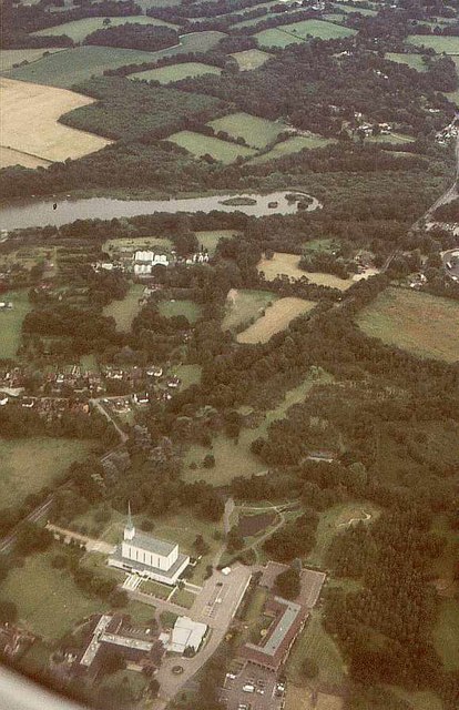 Newchapel from the air, 2000