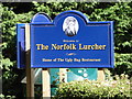 TG1009 : Sign for The Norfolk Lurcher by Adrian S Pye