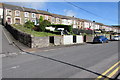 Long row of houses above Howard Street, Clydach Vale