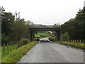 Road to Northfield Farm and Quarry passing under the M80