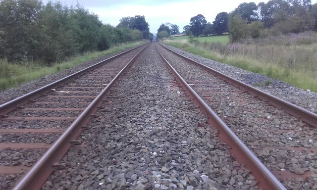 Railway line towards Clitheroe