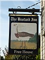 Sign at the Bustard Inn