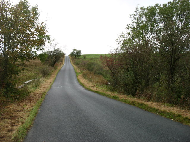 The B6318 nearing Roadhead
