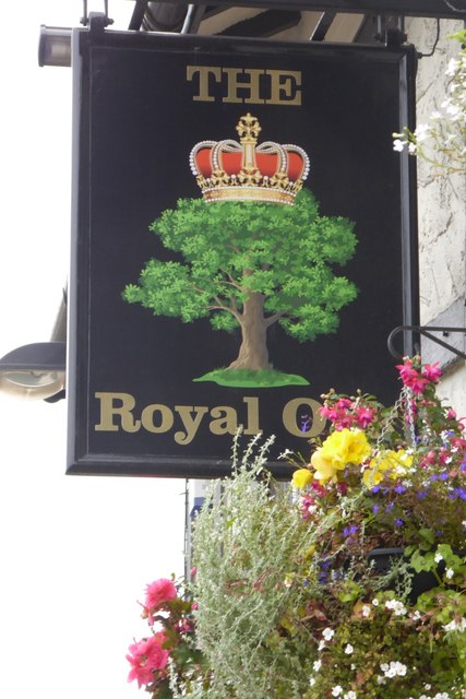 The sign of The Royal Oak