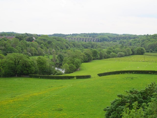 View down the Dee Valley from Pontcysyllte Aqueduct 