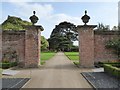 ST2885 : Pillars in the garden of Tredegar House by Philip Halling