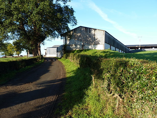 Barns and buildings at Pentre-Isaf farm