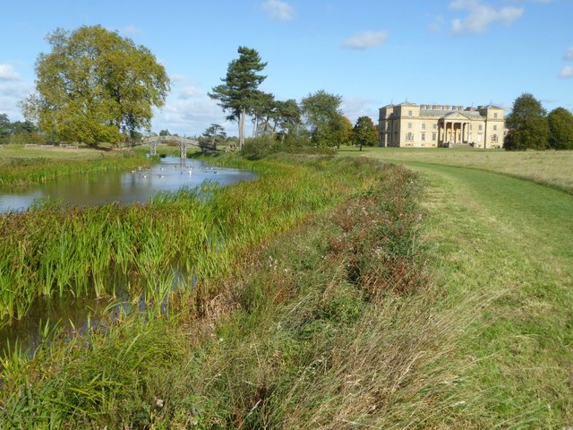 Croome Court and Croome River