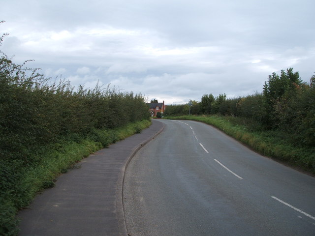 Minor road towards Anslow village