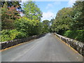 Road (B822) and Fintry Bridge crossing Endrick Water