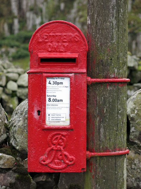 Edward VII postbox, Holwick (2)