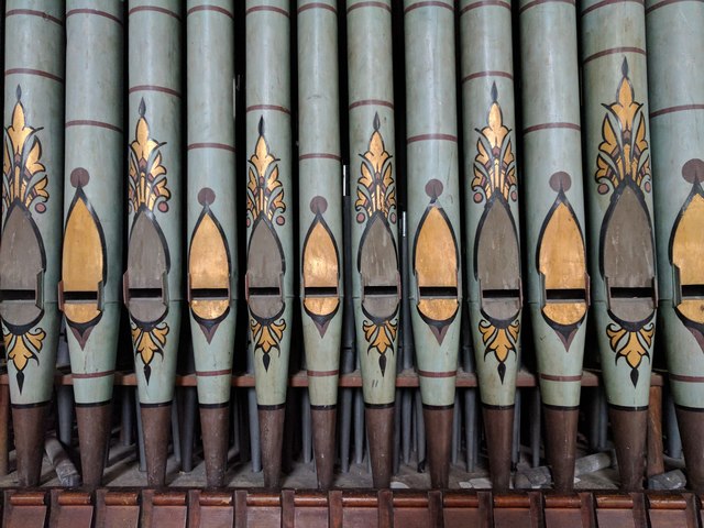 St Michael's Church: organ pipes
