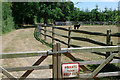 Private keep out at Tamworth Farm