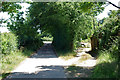 Footpath and road south from Burys Court