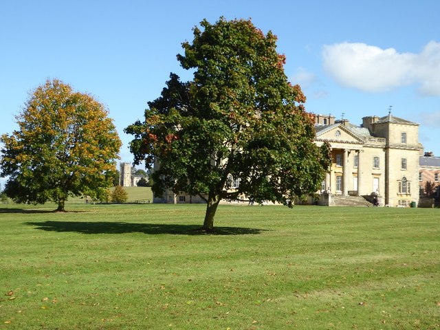Croome Court and church