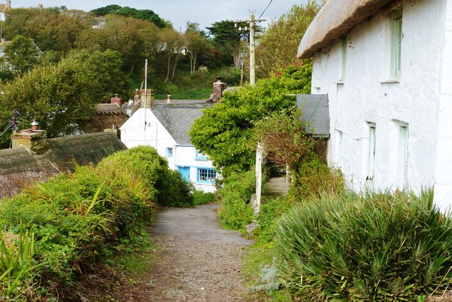 Cottages at Cadgwith Cove, The Lizard Peninsula, Cornwall