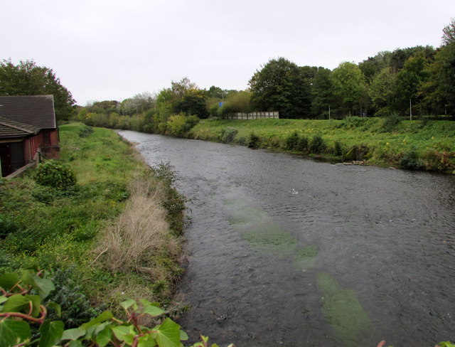 Downstream along the Ebbw, Newport