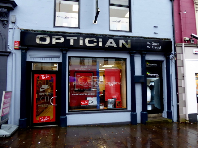 Optician with red door, Omagh