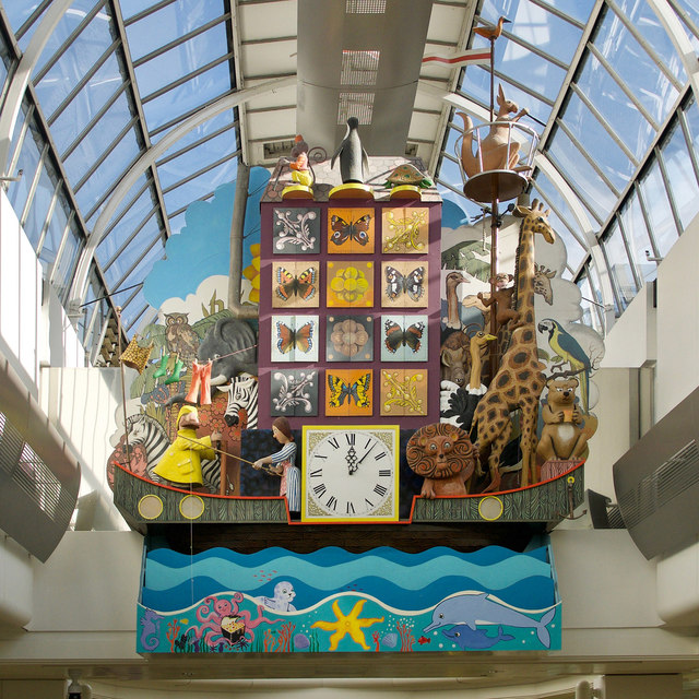 Noah's Ark automaton clock in Eastgate Centre, Inverness