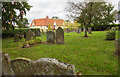 Graves on south side of St. Nicholas Church, Denston