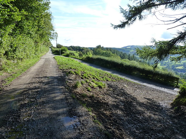 Junction of lanes below Y Foel