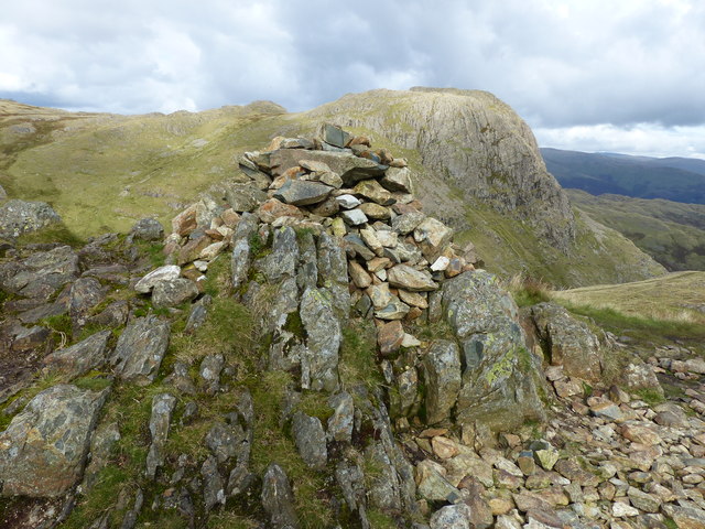 Loft Crag summit cairn
