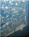 TM4250 : Orford and the Ness from the air, 2001 by Derek Harper