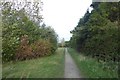 Path along the northern end of the golf club