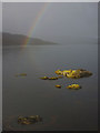 NM7462 : Rainbow over Loch Sunart by Karl and Ali