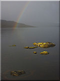 NM7462 : Rainbow over Loch Sunart by Karl and Ali