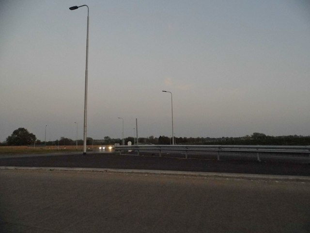 New roundabout on the A5, Houghton Regis
