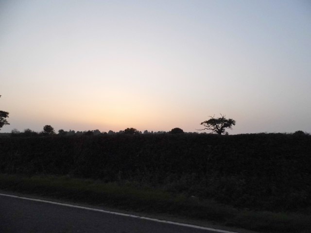 Sunset over Hockliffe Road