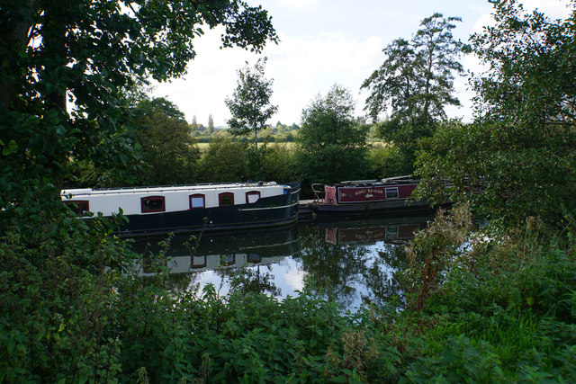 Narrowboats on the River Avon